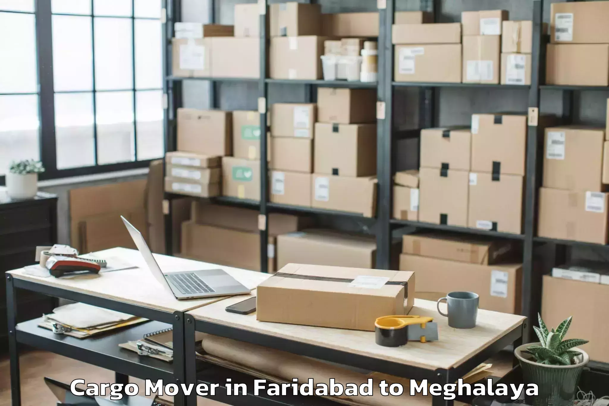 Reliable Faridabad to Pynursla Cargo Mover